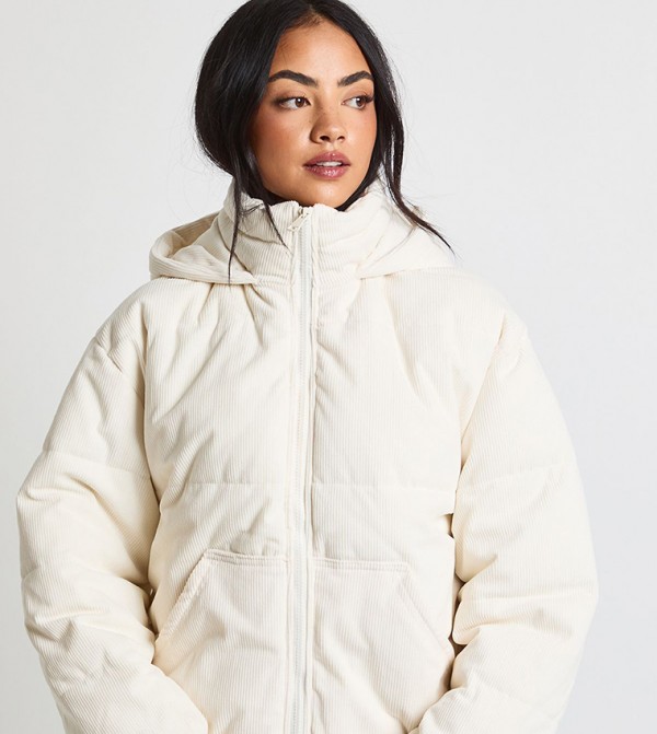 boohoo  Jackets & Coats - White Puffer & Quilted Jackets