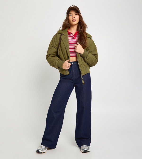 boohoo  Clothing - Khaki Casual Jackets
