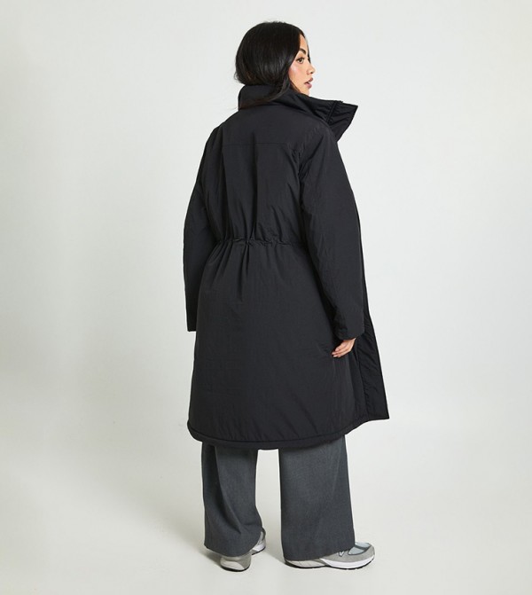 boohoo  Overcoats - Black Overcoats