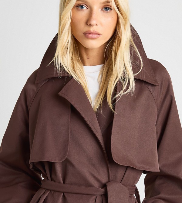 boohoo  Jackets & Coats - Brown Overcoats