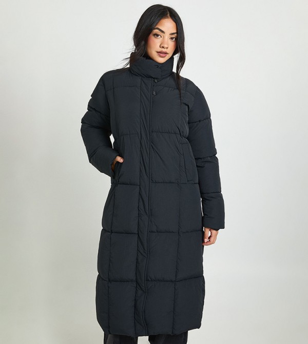 boohoo  Overcoats - Black Overcoats