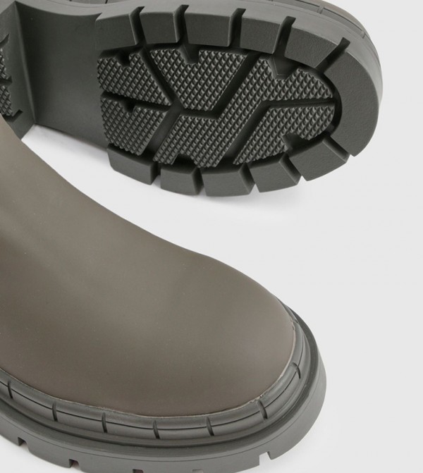 boohoo  Boots - Green Mid Calf Boots