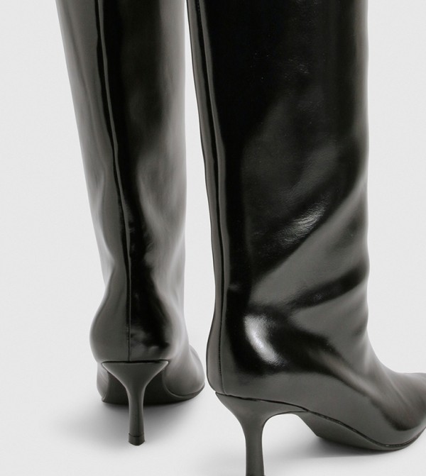 boohoo Boots - Black Knee length Boots