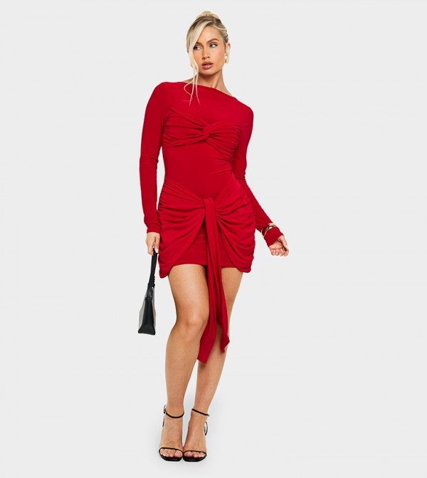 بوهو  فساتين ميني  - أحمر Mini Dresses
