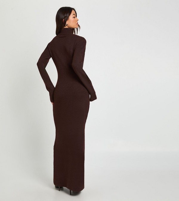 بوهو  family-events - بني  Maxi Dresses