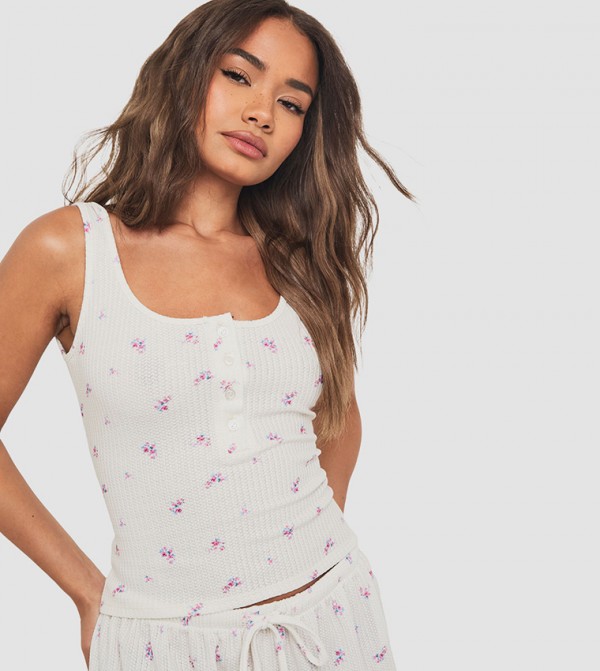 boohoo boohoo - White Sleeveless Tops