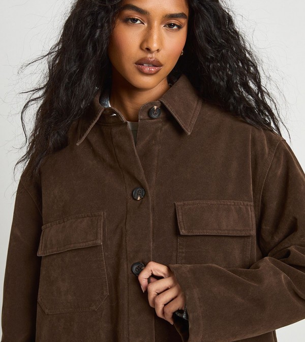 boohoo boohoo - Brown Casual Jackets