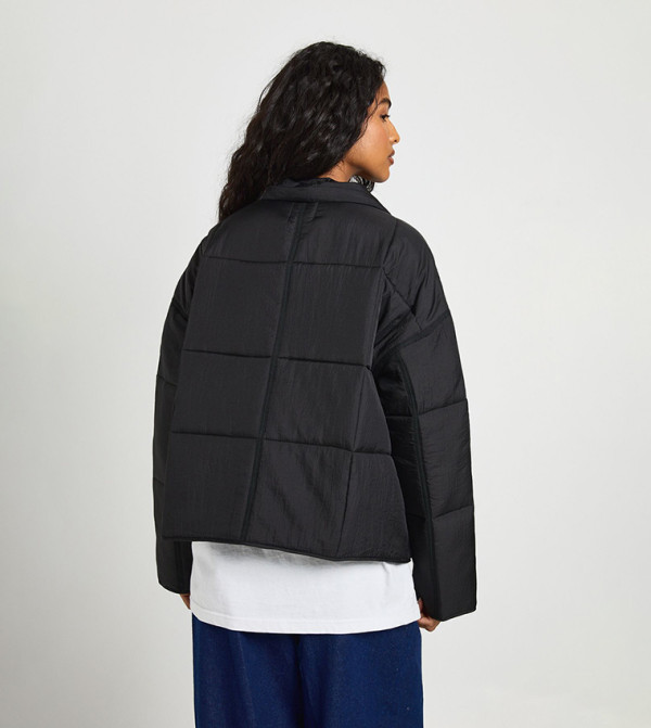 boohoo Puffer & Quilted Jackets - Black Puffer & Quilted Jackets