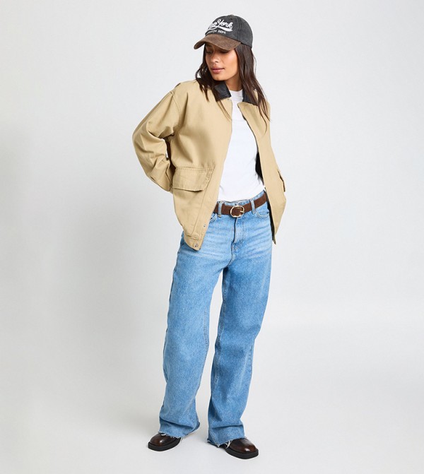 boohoo  Jackets & Coats - Beige Casual Jackets