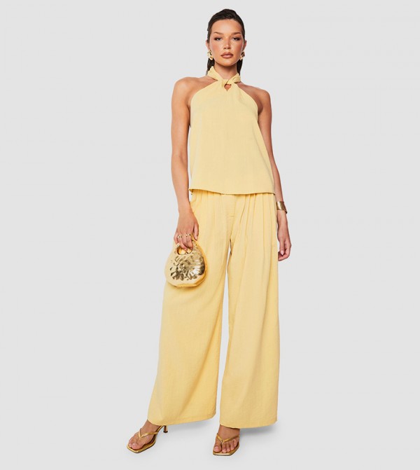 boohoo boohoo - Yellow Casual Pants