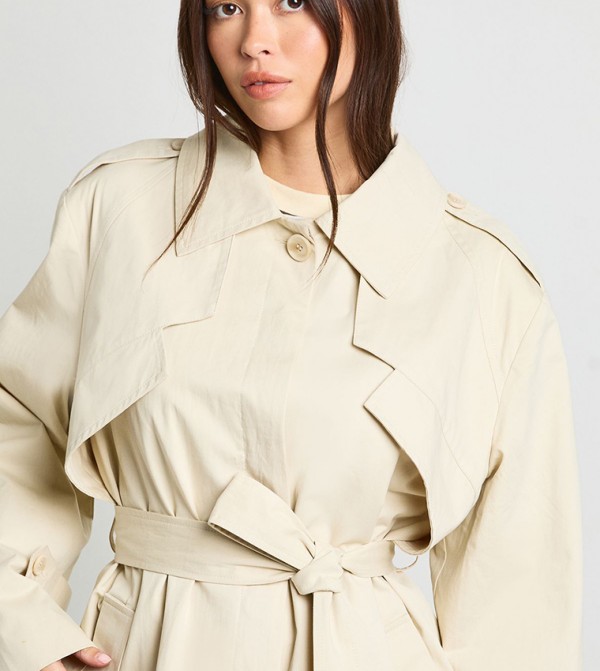 boohoo Clothing - Beige Overcoats