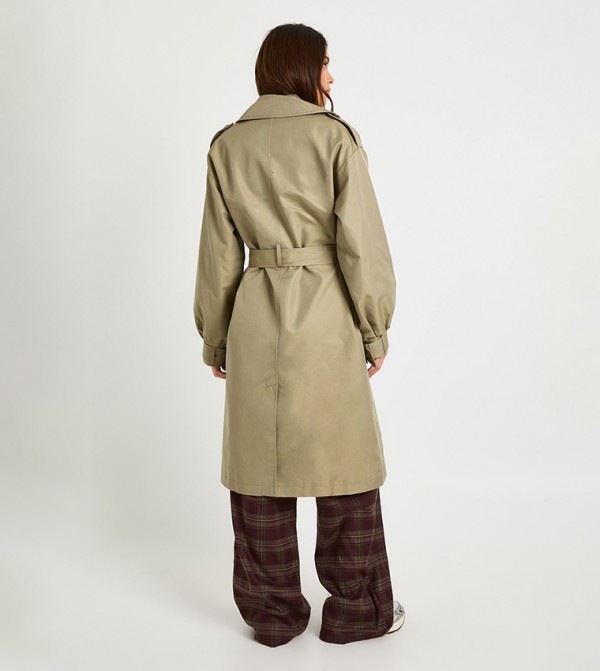 بوهو  معاطف - كاكي معاطف