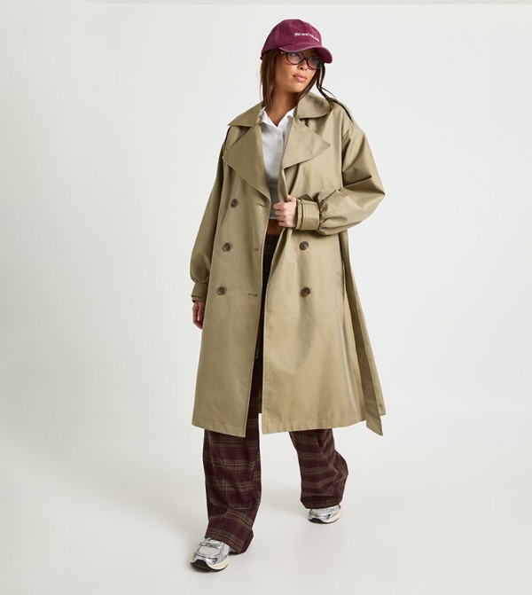 بوهو  معاطف - كاكي معاطف