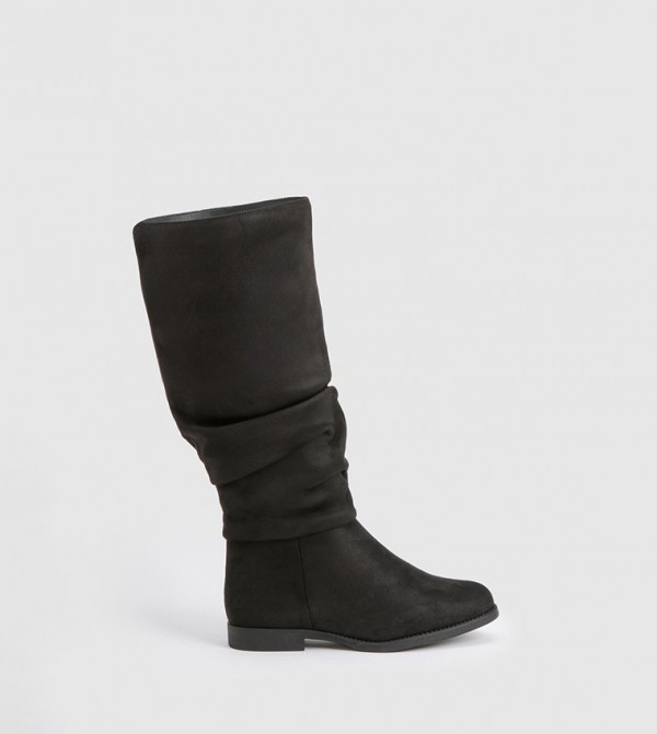 boohoo Boots - Black Knee length Boots
