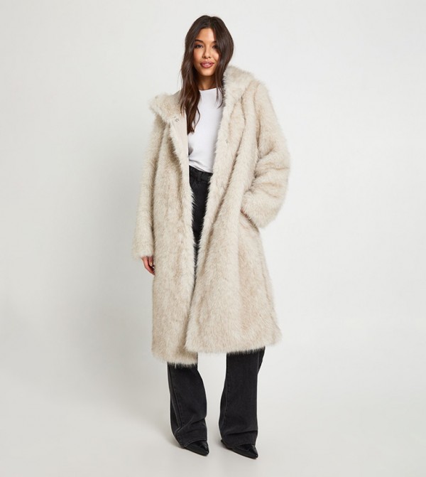 boohoo  Jackets & Coats - Off White Overcoats