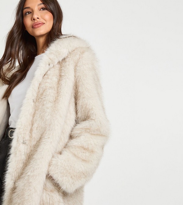 boohoo  Jackets & Coats - Off White Overcoats