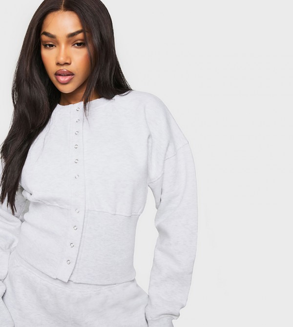 boohoo  Co-Ord Set - LIGHT GREY Co-Ord Set