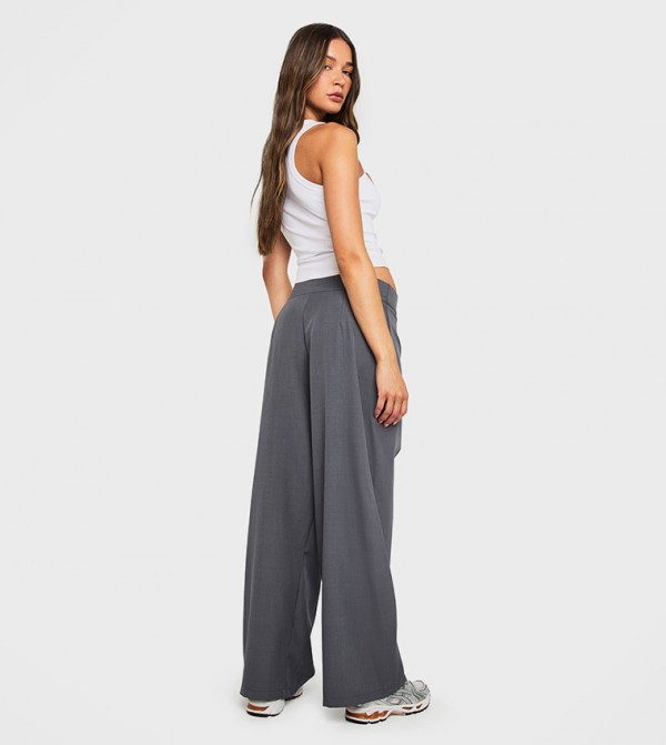 boohoo boohoo - Grey Casual Pants