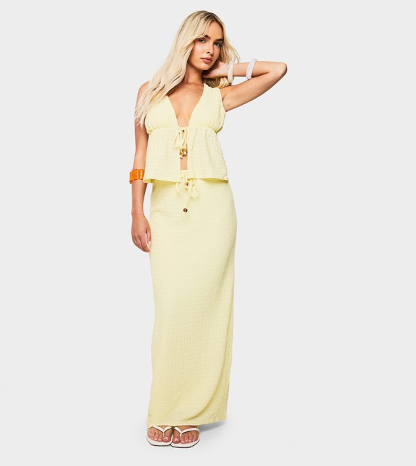 boohoo boohoo - Yellow Maxi Skirts