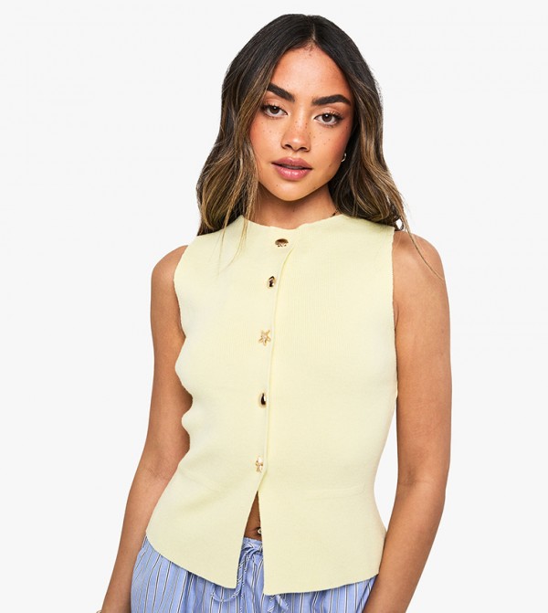 boohoo  Jackets & Coats - Yellow Waistcoats