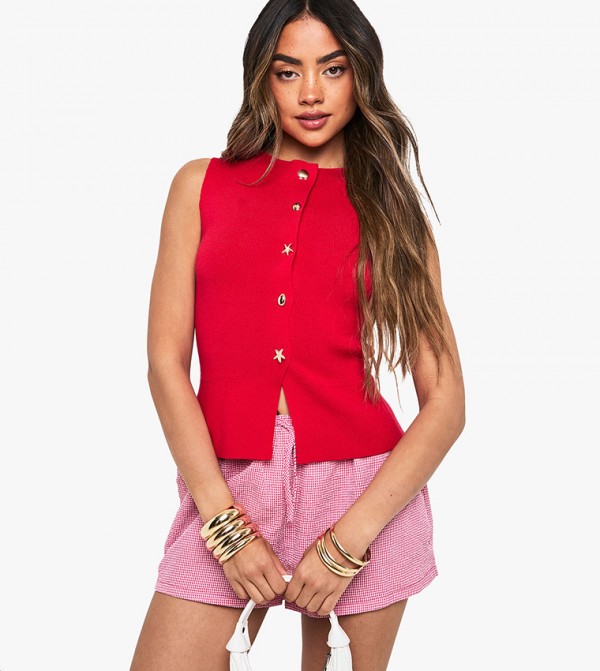 boohoo  Jackets & Coats - Red Waistcoats