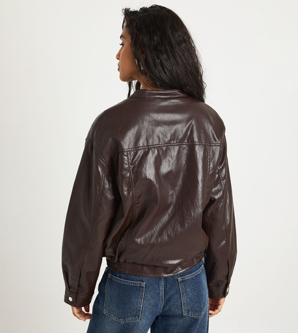 boohoo Jackets & Coats - Brown Casual Jackets