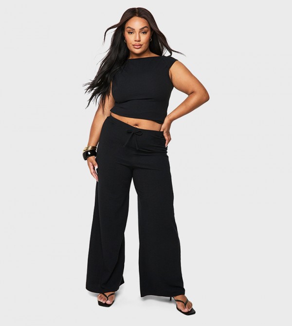 boohoo boohoo - Black Pants & Leggings