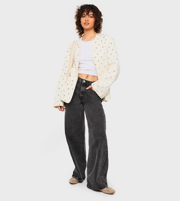 boohoo  Jackets & Coats - Beige Blazers