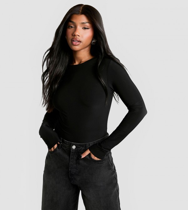 boohoo boohoo - Black Casual Tops