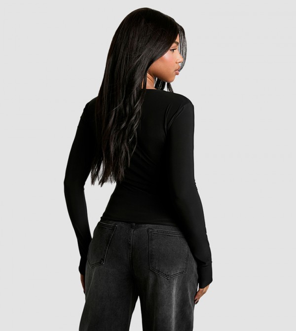 boohoo boohoo - Black Casual Tops