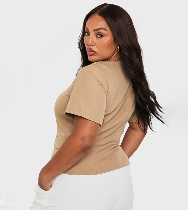 boohoo  Jackets & Coats - Beige Jackets & Coats