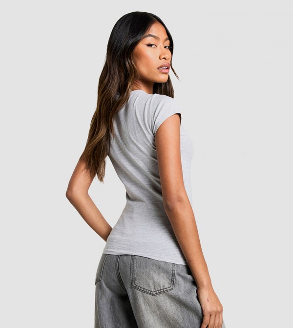 boohoo boohoo - Grey Casual T-Shirts