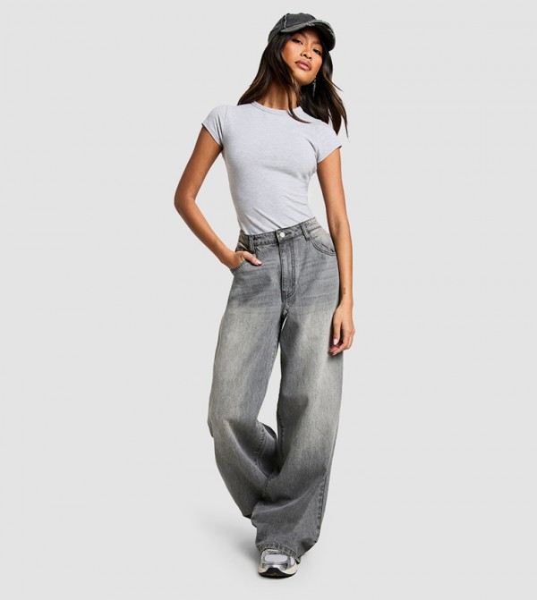 boohoo boohoo - Grey Casual T-Shirts