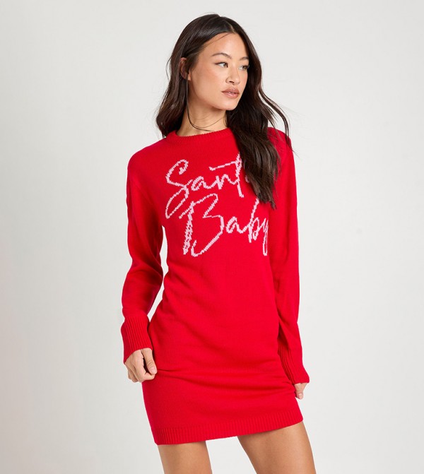 بوهو  فساتين - أحمر Mini Dresses