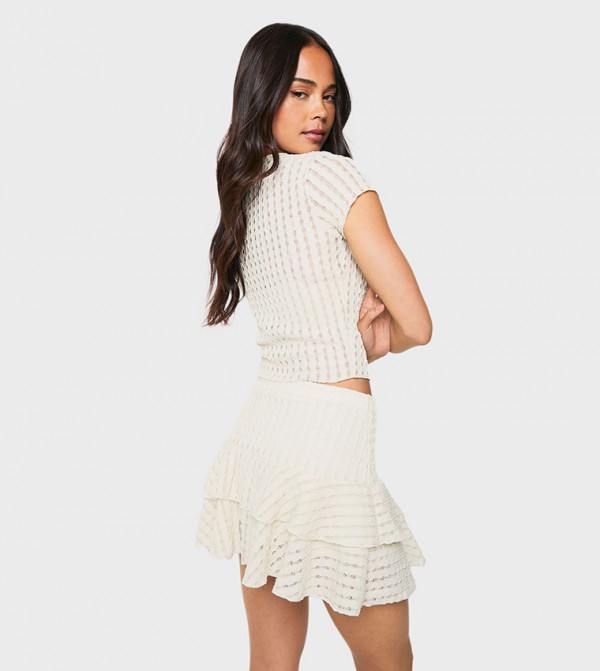 boohoo boohoo - Beige Mini Skirts