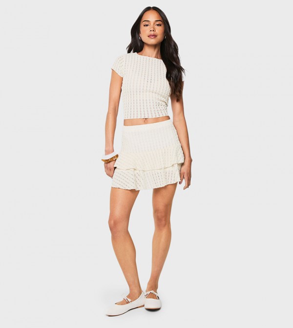 boohoo boohoo - Beige Mini Skirts