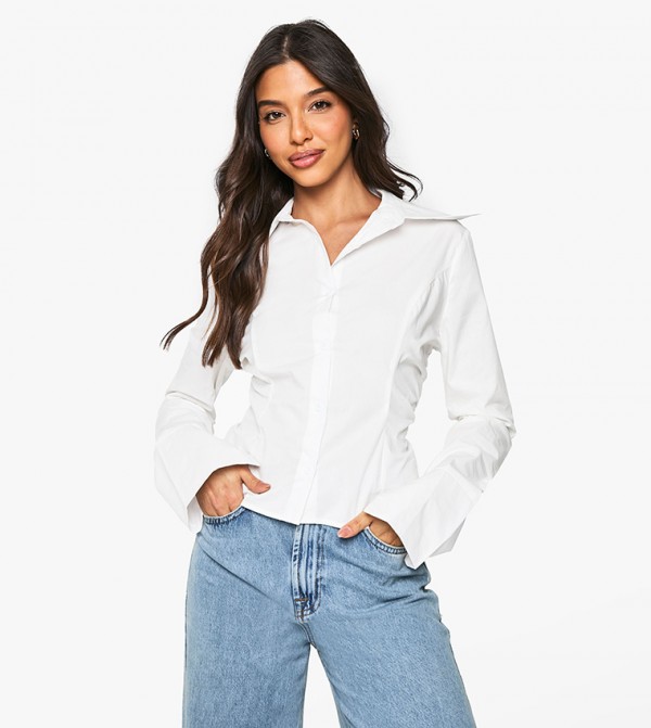 boohoo  Shirts - White Shirts
