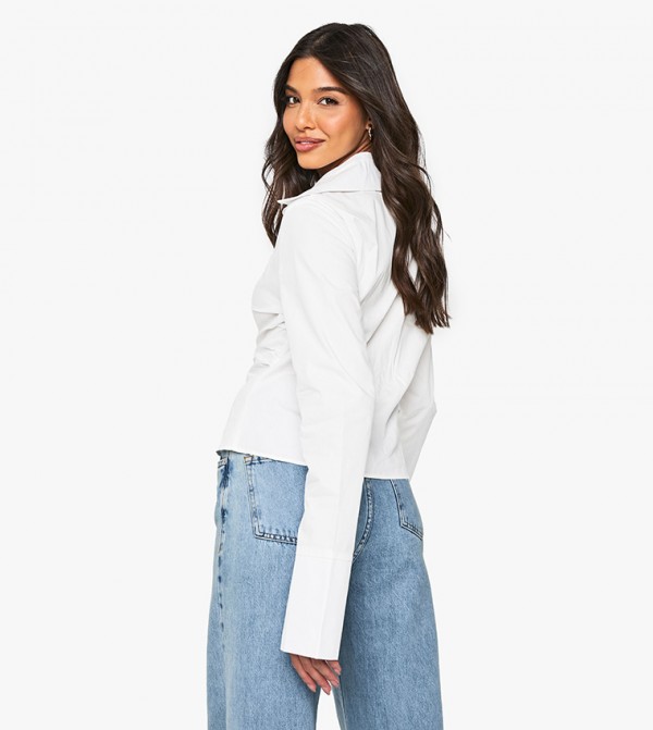 boohoo  Shirts - White Shirts
