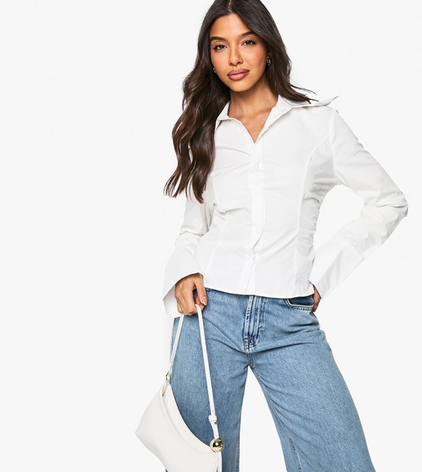 boohoo  Shirts - White Shirts