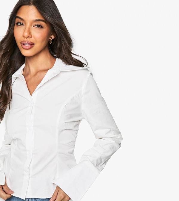 boohoo  Shirts - White Shirts