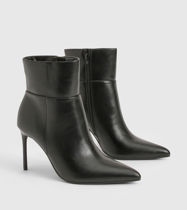 boohoo Shoes - Black Mid Calf Boots