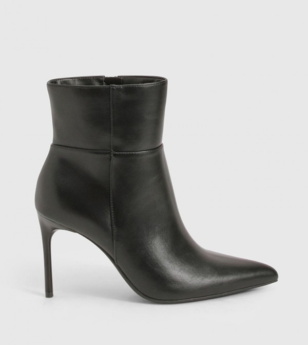 boohoo Shoes - Black Mid Calf Boots