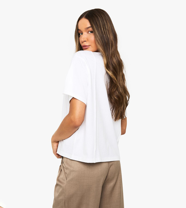boohoo  T-Shirts - White Short Sleeve T-Shirts