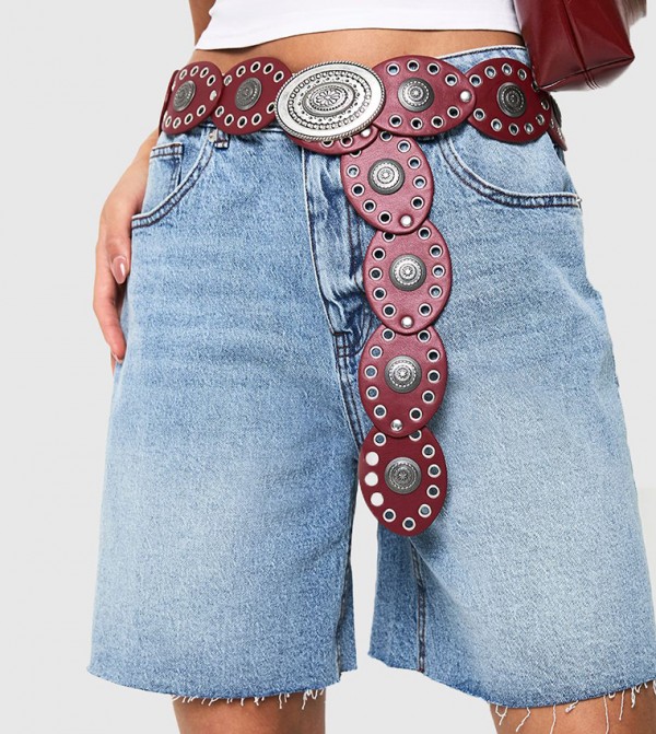 boohoo  Belts - Red Non Leather Belts