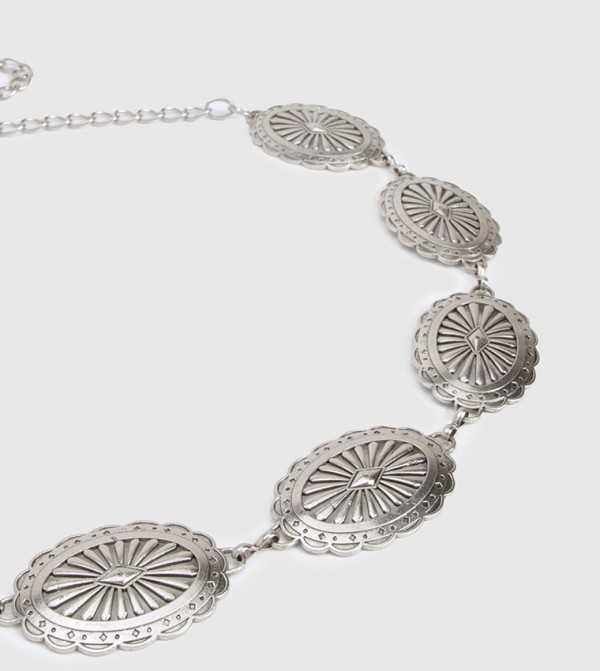 boohoo  Belts - Silver Non Leather Belts