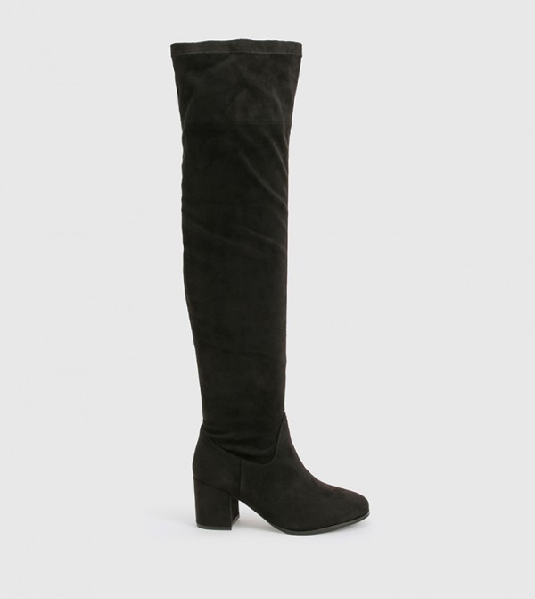 boohoo  Shoes - Black Knee length Boots