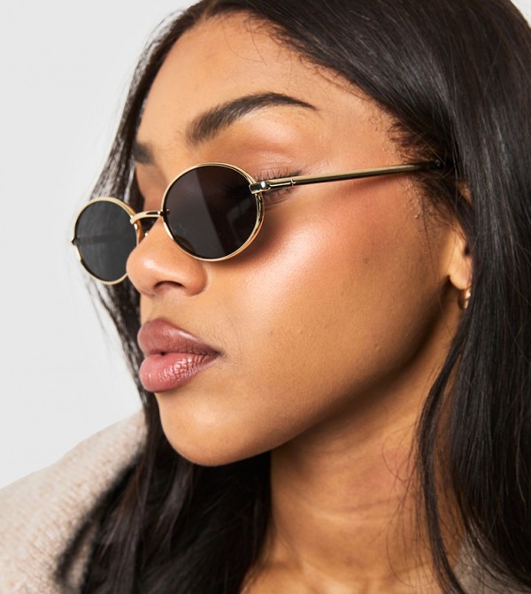 boohoo  Sunglasses - Gold undefined