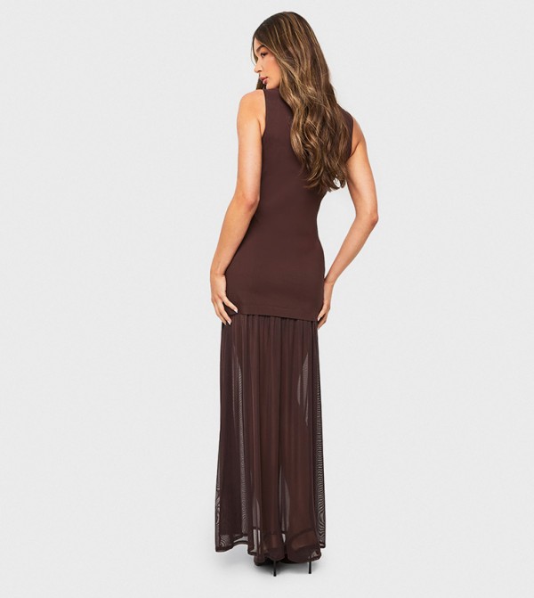 بوهو  - بني  Maxi Dresses