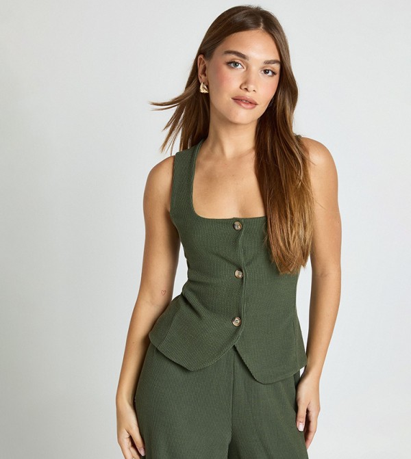 بوهو  فيستات - أخضر معاطف للخصر