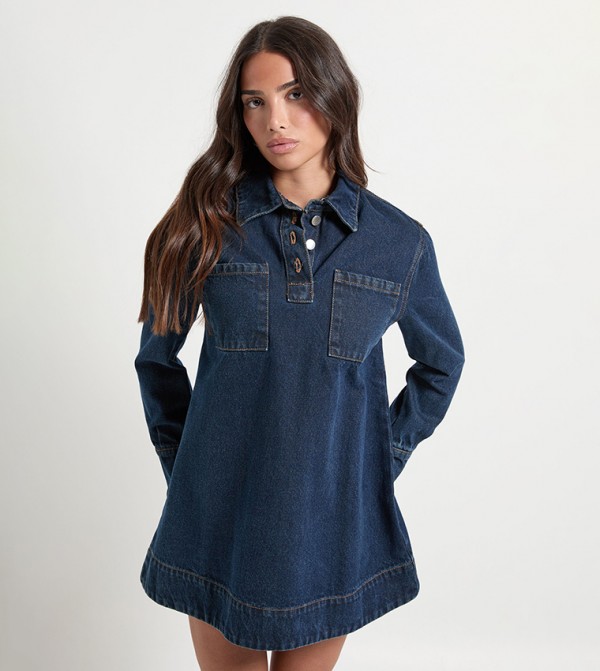 boohoo Dresses - Blue Mini Dresses